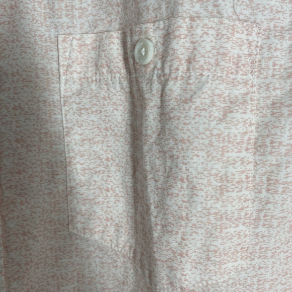 🔥Denim & flower men’s shorts sleeve button top - Picture 3 of 5